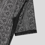 LinkMejor Men's Hollow Lace Loose Short Sleeve Shirts