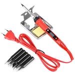LinkMejor 908S 220V 80W LCD Electric Welding Soldering Iron Adjustable Temperature Solder Iron With Soldering Iron Tips