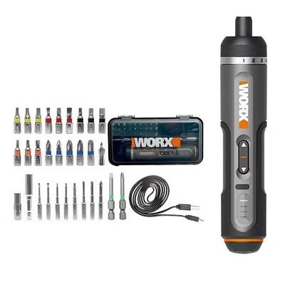 LinkMejor WX242 4V Electrical Screwdriver Set Smart Cordless Electric Screwdrivers USB Rechargeable 30 Bit Set Mini Drill Power Tool
