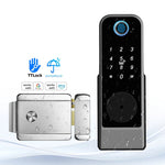 GT01-2 Waterproof Tuya TTLOCK Smart Door Lock Wifi Double Side Fingerprint Lock Outdoor Gate Digital Password Remote App Home Electronic Rim Lock