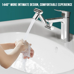 1440° Rotatable Scalable Metal Faucet Aerator Bathroom Tap Splash-proof Bubbler Faucet Filter Nozzle Tap Saving Water Extender