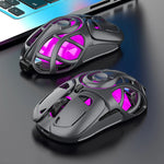 LinkMejor X10 Tri-Mode Wireless Gaming Mouse Hollow Design 10000DPI RGB Lighting 400mAh Battery 10000Hz Polling Rate 71g Lightweight 2.4G/Bluetooth/Wired Esports Gamer Mice