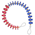 26PCS Nut and Bolt Thread Checker Detachable Nut and Bolt Size Gauge Thread Gauge Suitable for Detecting Fixed Bolts or Threaded Holes in Enclosed Areas