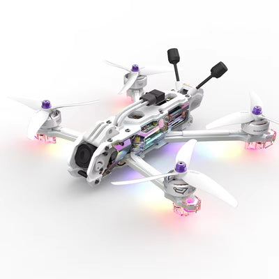 LinkMejor Mario5 227mm HD O4 Wide / O4 Pro 5 Inch 6S DC Colorful White FPV Racing Drone PNP with F405 V5 FC 2306.5 Pro 1880KV Motors