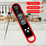 Digital Meat Thermometer Foldable Probe Fast Reading -50℃ to 300℃ Auto-Off LCD Display for Cooking BBQ Kitchen