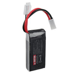 2Pcs LinkMejor 7.4V 2800mAh 25C 2S LiPo Battery Small Tamiya Plug for RC Car