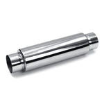Universal Exhaust Muffler Silencer Glass Pack 12" Long 3" Inlet Outlet