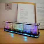 LinkMejor® DIY Imitate Glow Clock Kit Full Color RGB Glow Tube Clock LED Music Spectrum Kit