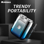 LinkMejor Mini Electric Shaver Portable Men's Shaver IPX6 Washable Type-C Rechargeable Wet & Dry Compact Razor