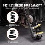 Strut Spring Compressor Set Macpherson Strut Spring Compressor Kit Interchangeable Fork Strut Coil Extractor Remover Tool with Protective Sleeve