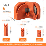 Electric Drill Bit Sharpener Multipurpose Drill Bit Grinding Sharpener for All Bits Drill Grinder Grinding Tool for High Speed Steel Masonry Carbide Cobalt & Tin Coated Bits
