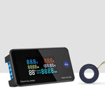 LinkMejor AC 50~300V 20A/100A Digital Electricity Meter Voltmeter Ammeter With CT Power Current Voltage Temperature Measurement