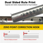 Metric Tape Measure 3/5/7.5M Stainless Steel Anti-corrosion Retractable Ruler Hollow Design Woodworking Measuring Tools Gadget