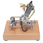 LinkMejor H09 Mini Hoglet CNC Single Cylinder 4-Stroke Gasoline Engine with Kick Starter for Motorcycles