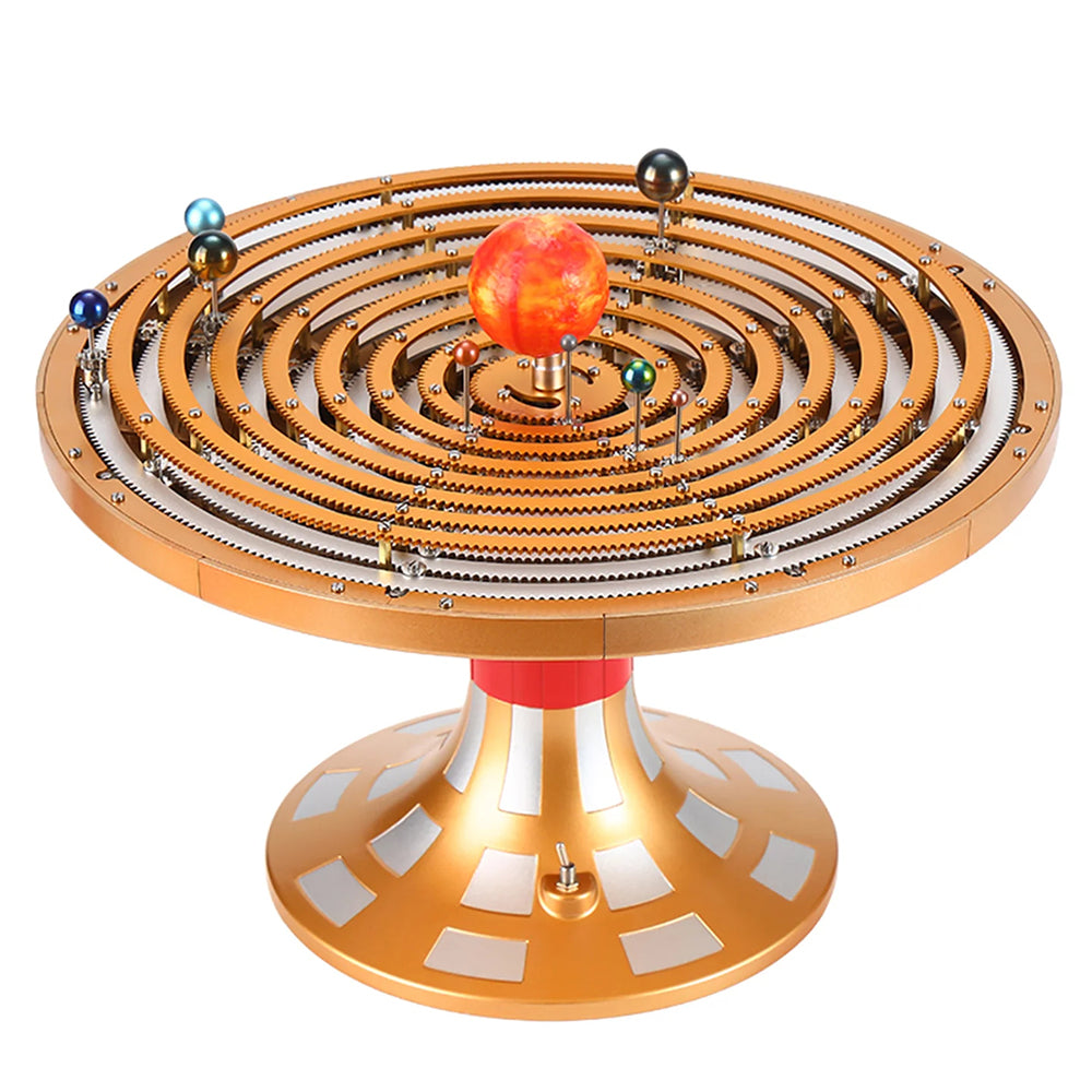 LinkMejor DM405 Extraordinary Mechanical Solar System Model Assembly Kit DIY Science Experiment Creation Desktop Ornaments Toys