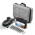 LinkMejor Beast SG601 MAX GPS 5G WiFi FPV with Large Touchable LCD Screen Controller 4K HD Dual Camera 3-Axis Mechanical Stabilization Gimbal 360° Obstacle Avoidance Brushless Foldable RC Drone Quadcopter RTF