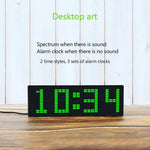 Color LED Music Spectrum Electronic Clock RGB LEDs USB Voice Control Rhythm Light 1624RGB Pickup Atmosphere Level Indicator