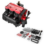 LinkMejor FS-L200AC OT 7cc SOHC 4 Stroke 2 Cylinder Air Cooling ICE DIY Nitro Engine Kit for RC Car
