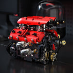 LinkMejor T5011 V8 Turbo Engine Building Blocks Brick Assembly Kit Science Discovery Toys Christmas Gifts