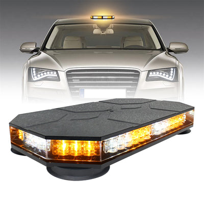 Diamond-shaped Car Roof Warning Light 42 LED Roof Top Strobe With Controller For Truck Ambulance Snow Plow Magnetic Mount Emergency Safety Lights