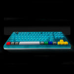 8Bitdo Retro87 Mechanical Gaming Keyboard Water Blue Transparent Tri-Mode Top Structure Wireless 87 Key RGB Backlit 4000mAh Super Buttons for PC Gaming