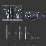 128 in 1 Precision Screwdriver Set CR-V Steel Magnetic Driver Kit Flexible Shaft for Electronics Computers Gaming Consoles Portable Repair Tool Set