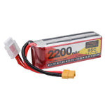LinkMejor Power 14.8V 2200mAh 95C 4S LiPo Battery XT60 Plug for RC Drone