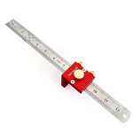 30cm Scribing Ruler with 90 Degrees Scale High Precision Measuring and Marking Gauge Woodworking Essential Tools Sturdy Great for DIY Projects