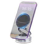 Strong Magnetic Phone Holder Foldable Design 360° Adjustable Vacuum Car Mount for Car Desk Bathroom Magnetic Bracket