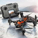 LinkMejor K12 MAX Three Camera WiFi FPV with LCD Screen Controller Servo Gimbal 360° Obstacle Avoidance Brushless Foldable RC Drone Quadcopter RTF