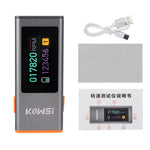 LinkMejor Digital Laser Tachometer Non-Contact RPM Meter 0.96 Inch TFT 300-200000 RPM Type-C 0.8s Sampling Infrared Sensor 5mW Laser Digital Stroboscope Aluminum Alloy Case