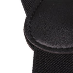 Mens Classic Black Suspenders Elastic Y-Back Adjustable Braces with 3 Metal Clips