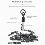 Anmuka 300pcs Carp Fishing Tackle Kit with Quick Change Rolling Swivels Speed Links Anti-winding Sleeves Hook Stops Beads Screws Rigs Fishing Accessories