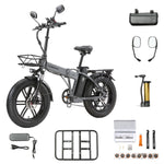 [EU DIRECT] SINOHON A20 Electric Bike 48V 22AH 1000W Motor Recommended Top Speed 25KM/H 20inch 80KM Max Mileage 150KG Max Load Electric Bicycle
