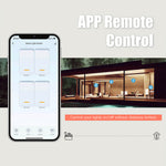 LinkMejor Tuya Smart WiFi Wall-mounted Switch Timing Function Remote APP Control Voice Control with Alexa Google Home 1/2/3/4 Gang Light Switch US Standard