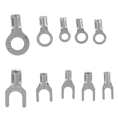 LinkMejor® 320Pcs Connector Cold Pressed OT/UT Crimp Terminals Copper Nose Wiring Fork Set with Box