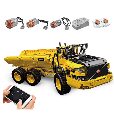 Mould King 17010S RC Dump Truck MOC Building Block 1930+ PCS Assembly Car Brick Kids Adults Birthday Gift