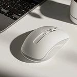 LinkMejor M350G Wireless bluetooth Mouse PixArt 3320 Sensor 800-2400DPI Mute Ergonomics Three-mode Customized Gaming Mice for Office PC Laptop Computer