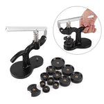 Professional Watch Repair Tool Kit 12pcs Watch Case Press 18mm to 50mm Alloy Material for Quartz Mechanical Watch Maintenance Assembly Required