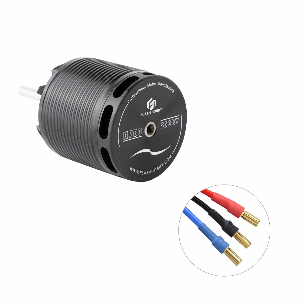 LinkMejor HOBBY H700 4135 530KV 100A 4500W Helicopter Brushless Motor 5mm Male Connector for 700 Algin Trex RC Helicopter