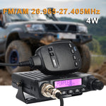 LinkMejor CB Mini Radio 27MHz Mobile Transceiver 40 Channels FM AM Modulation 4W Compact European City Band Walkie Talkie UHF SO239 Connector