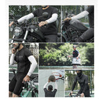LinkMejor UPF50+ UV Protection Solid Arm Sleeves Quick-drying Breathable High Elastic Fit Sunscreen Sleeves for Summer Outdoor Driving Sports