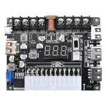 20/24Pin ATX Power Transfer Board Digital Voltage Display Multi-Output 5V-12V USB PD Fast Charging Adjustable Voltage Module with DC Socket for Electronics Testing Multi-Device Charging