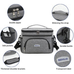 IPRee Portable Thermal Oxford Cloth Picnic Cooler with Shoulder Strap, Waterproof, Heat and Cold Preservation, Ideal for Outdoor Camping