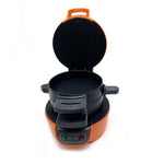 Comfook 600W Electric Hamburger Maker Multi-Layer Design Anti-Scald Easy Cooking Sandwich Burger Maker with Rotating Cooking Plate for Home Kitchen Breakfast