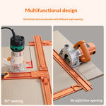 Imbot Wood Cross-backer Ruler 90° Corner Plate Precision Aluminum Alloy Woodworking Cutting Guide Positioning Tool