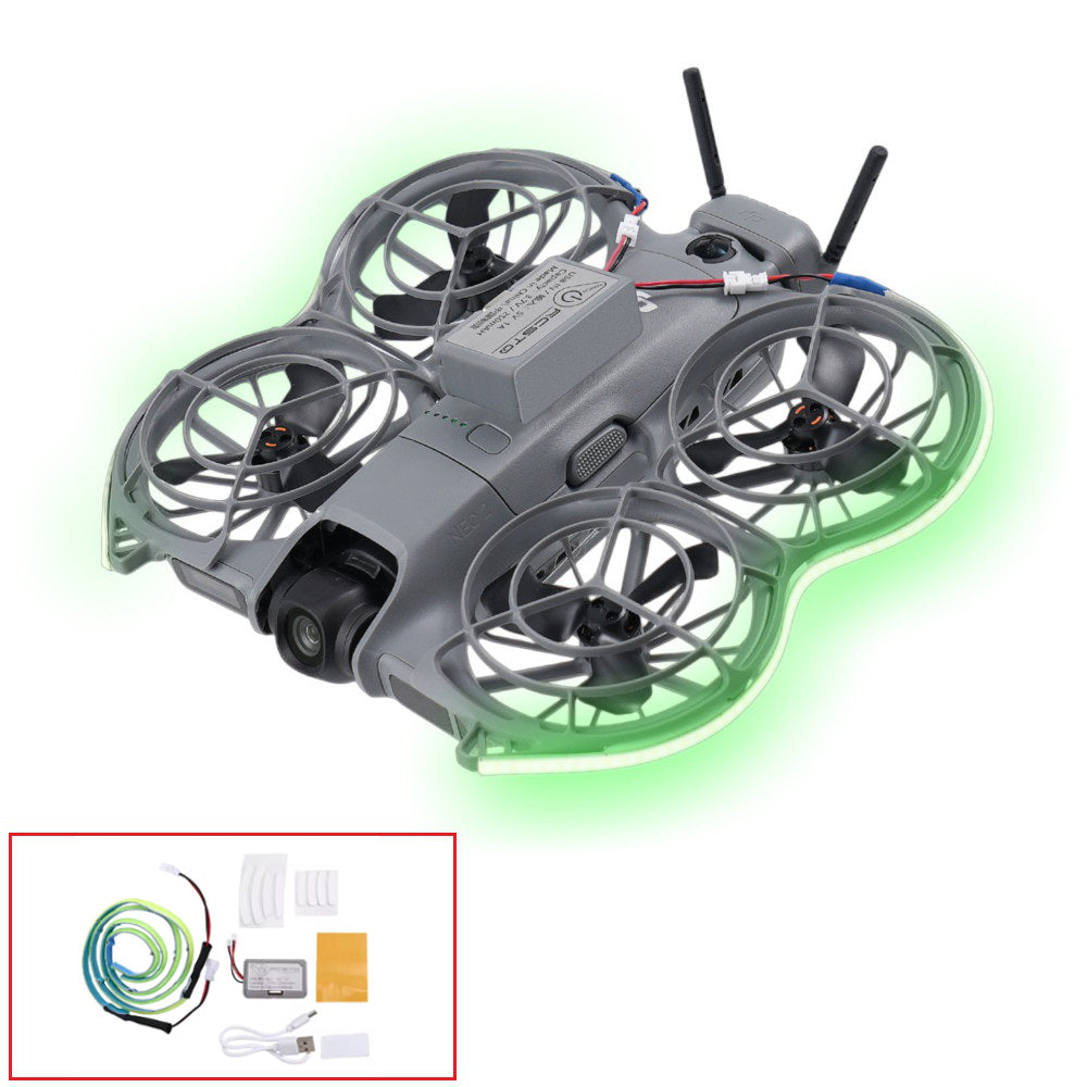 LinkMejor LED Night Light Strip Flight Brightness Adjustable Waterproof Lamp Belt for DJI NEO 2 RC Drone