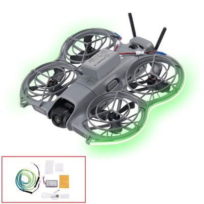 LinkMejor LED Night Light Strip Flight Brightness Adjustable Waterproof Lamp Belt for DJI NEO 2 RC Drone