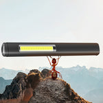 Outdoor Compact and Portable Aluminum Alloy XPE+COB Rechargeable Pen Light Work Lamp Keychain Light