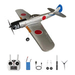 Kootai Ki84 WWII Fighter 690mm Wingspan 2.4GHz 4CH Built-in Gyro 3D/6G Switchable One Key Aerobatics EPP RC Airplane BNF/RTF Supports SBUS GPS for Beginners